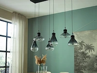 Hanglamp flair 6 lichts steinhauer lighting, zwart , 2024 - afbeelding 1 van  5