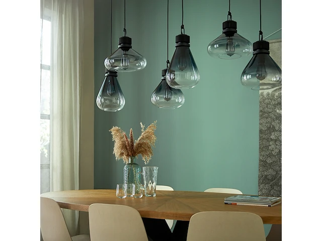 Hanglamp flair 6 lichts, steinhauer lighting, zwart, 2025 - afbeelding 2 van  7