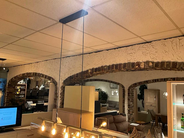 Hanglamp glas tube - afbeelding 2 van  4