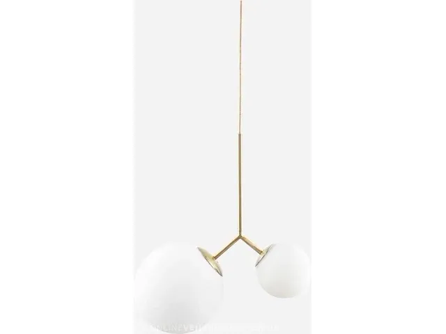 Hanglamp house doctor, twin lamp, white/white - afbeelding 1 van  5