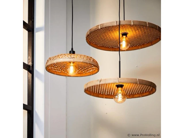Hanglamp paloma rotan dia 50cm - afbeelding 4 van  4