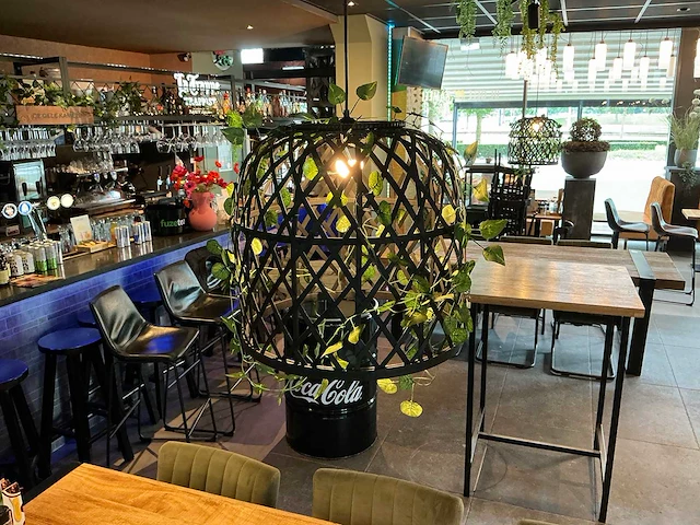 Hanglamp rotan (4x) - afbeelding 1 van  3
