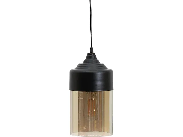 Hanglamp woood, pippa, zwart - afbeelding 2 van  3