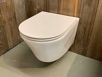 Hangtoilet met toiletbril