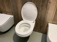 Hangtoilet met toiletbril - afbeelding 2 van  3