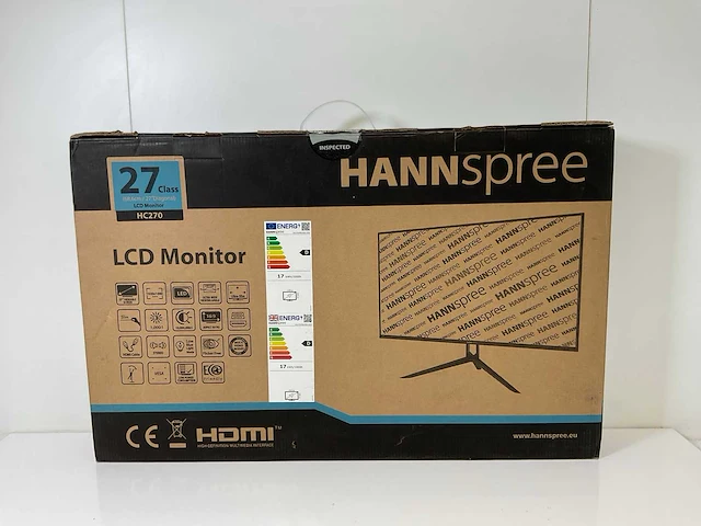 Hannspree (hc270hpb) 27”, 1920x1080 (fhd) led monitor (new) - afbeelding 5 van  9