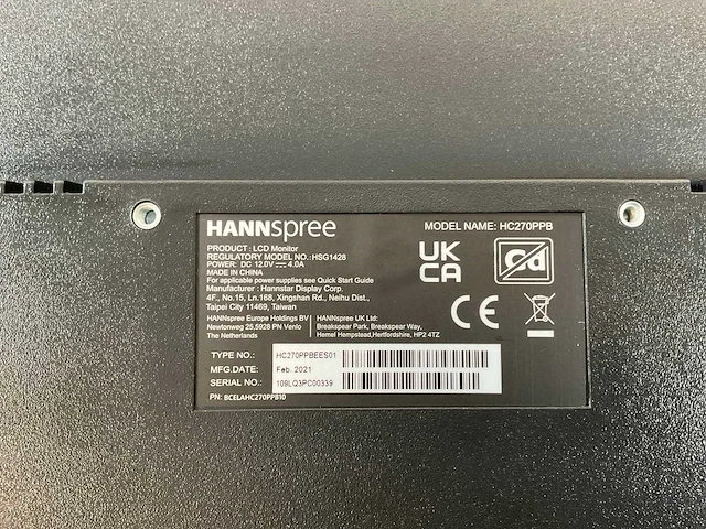 Hannspree (hc270ppb) 27”, 1920x1080 (fhd) lcd monitor - afbeelding 6 van  6
