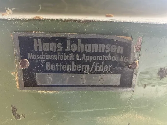 Hans johannsen 6766 langbandschuurmachine - afbeelding 9 van  9