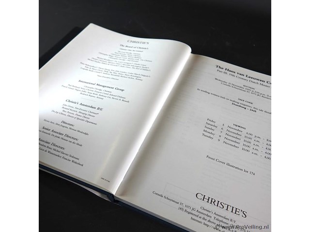 Hans van leeuwen collection. christies - afbeelding 2 van  5