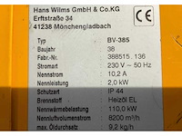 Hans wilms bv-385 industriële heater / event heater / hetelucht turbine - afbeelding 8 van  8
