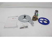 Hansa 89909003 kant-en-klare montageset / eengreeps badkraan hansaprimo chroom, 17 x 17 x 1,4 cm - afbeelding 2 van  3