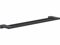 Hansgrohe addstoris dubbel handdoekrek mat zwart, 41743670 - afbeelding 2 van  5