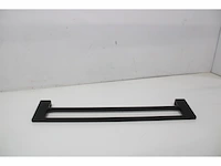 Hansgrohe addstoris dubbel handdoekrek mat zwart, 41743670 - afbeelding 5 van  5