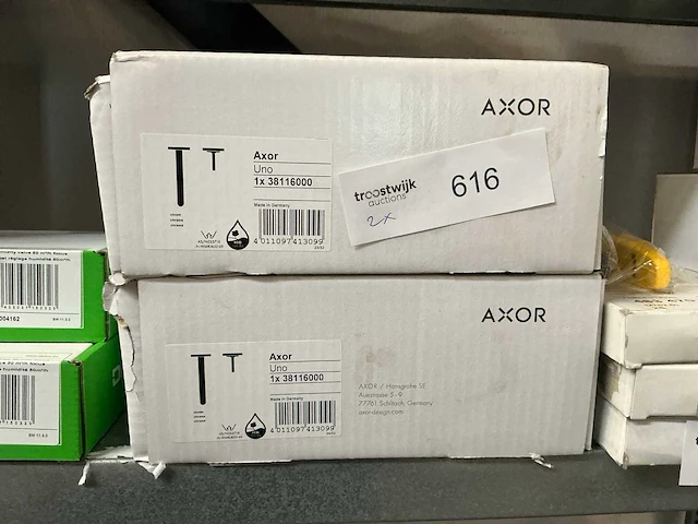 Hansgrohe axor uno douchearm (2x) - afbeelding 1 van  2