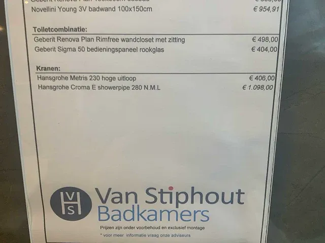 Hansgrohe croma e showerpipe 280 douchekolom - afbeelding 6 van  6