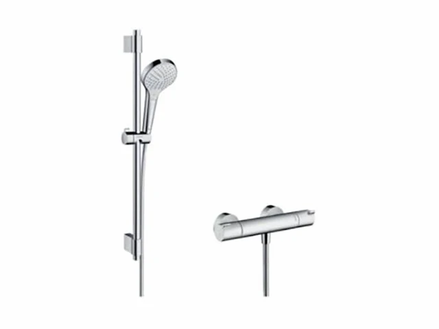 Hansgrohe croma select s vario renovatieset 72 cm met ecostat 1001 cl thermostaat wit/chroom - afbeelding 1 van  2