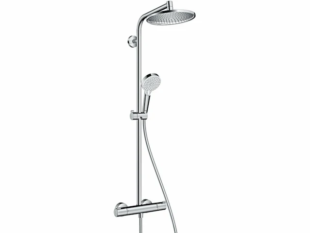 Hansgrohe crometta doucheset s 240 showerpipe met thermostaat chroom - afbeelding 1 van  4