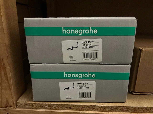 Hansgrohe flexaplus badafvoercombinatie (2x) - afbeelding 3 van  3