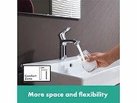 Hansgrohe metris wastafelkraan medium uitloop zonder wastegarnituur chroom - afbeelding 3 van  3