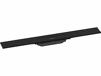 Hansgrohe raindrain flex douchegoot met rvs rooster 700 mat zwart - afbeelding 1 van  4