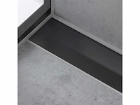 Hansgrohe raindrain flex douchegoot met rvs rooster 700 mat zwart - afbeelding 2 van  4