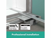 Hansgrohe raindrain flex douchegoot met rvs rooster 800 te plaatsen in de ruimte inkortbaar mat zwart 56044670 - afbeelding 4 van  4