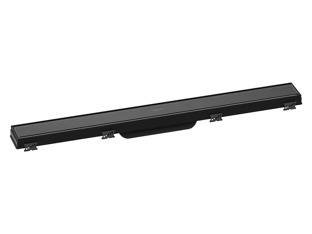 Hansgrohe raindrain match afgewerkte set douchegoot 700mm met in hoogte verstelbaar frame zwart - afbeelding 1 van  1
