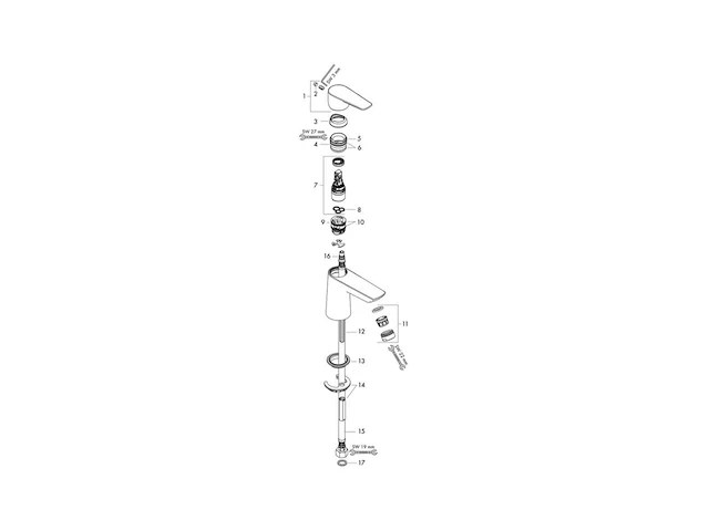 Hansgrohe talis e - fonteinkraan, chroom 71706000 - afbeelding 2 van  3