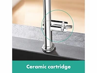 Hansgrohe talis m54 eengreeps keukenmengkraan 220 chroom - afbeelding 2 van  4