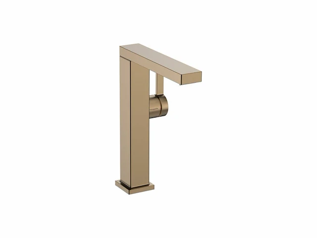 Hansgrohe tecturis e ééngreeps wastafelkraan 210 fine coolstart met draaibare uitloop en afvoerplug brushed bronze - afbeelding 1 van  4