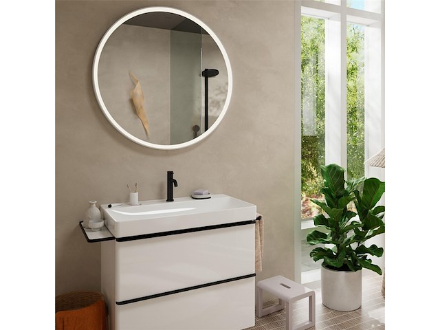 Hansgrohe tecturis s wastafelkraan engreeps bediening 110mm maat mat zwart - afbeelding 4 van  4