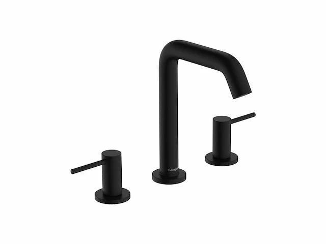 Hansgrohe tecturis s wastafelmengkraan met uitloop hoogte 152 mm mat zwart 73330670 - afbeelding 1 van  2