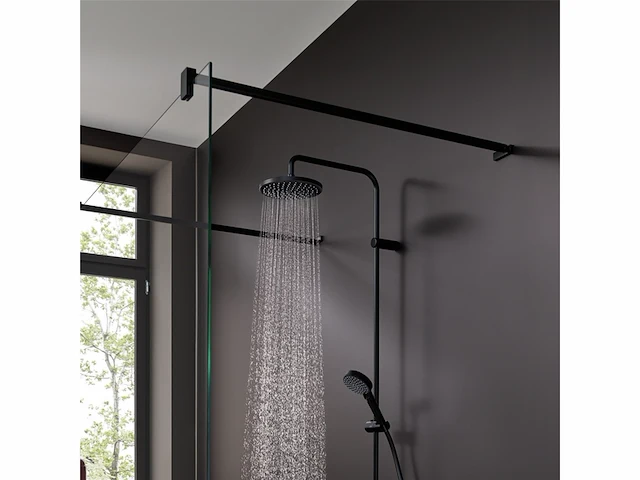Hansgrohe vernis blend douchesysteem zonder mengkraan mat zwart - afbeelding 2 van  3