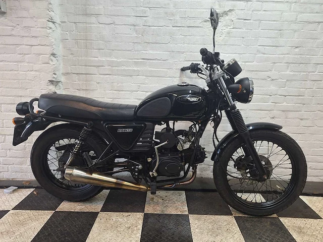 Hanway raw50 caferacer 45 km bromscooter 4takt - afbeelding 6 van  7