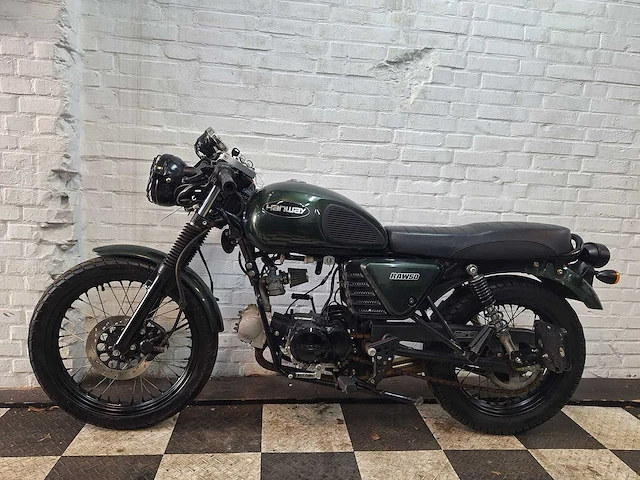 Hanway raw50 caferacer 45 km bromscooter 4takt - afbeelding 1 van  7