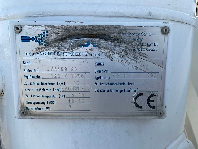 Hapert - 1990 - k1750 - zandstraal machine - afbeelding 10 van  21