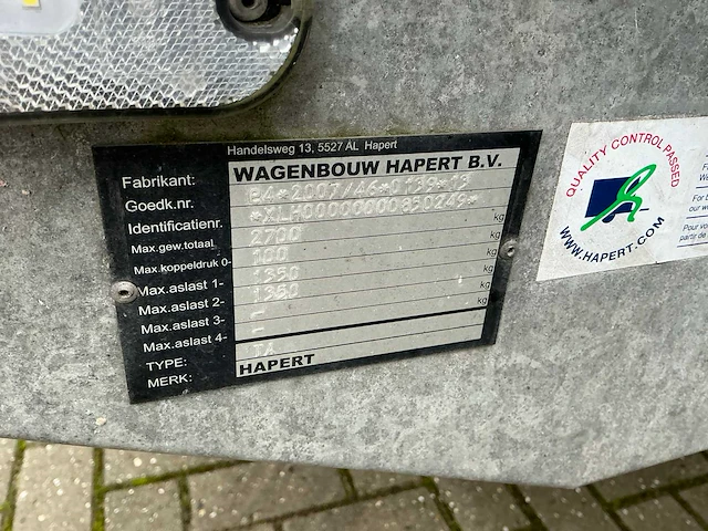 Hapert - 2022 - azure - aanhangwagen - afbeelding 7 van  11