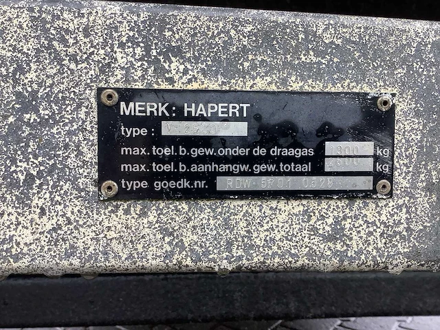 Hapert - v2000 - aanhangwagen/schamelwagen - afbeelding 3 van  11