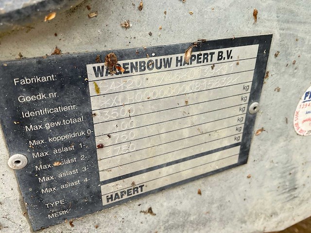 Hapert aanhangwagen waterwagen - afbeelding 5 van  8