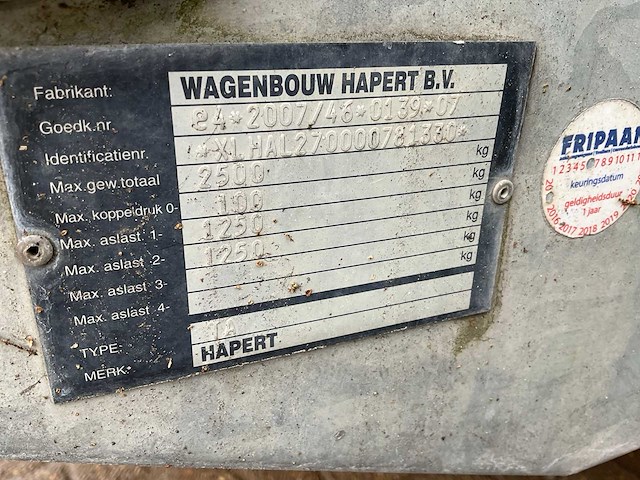 Hapert aanhangwagen waterwagen - afbeelding 8 van  9