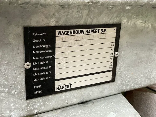 Hapert aanhangwagen - afbeelding 5 van  13