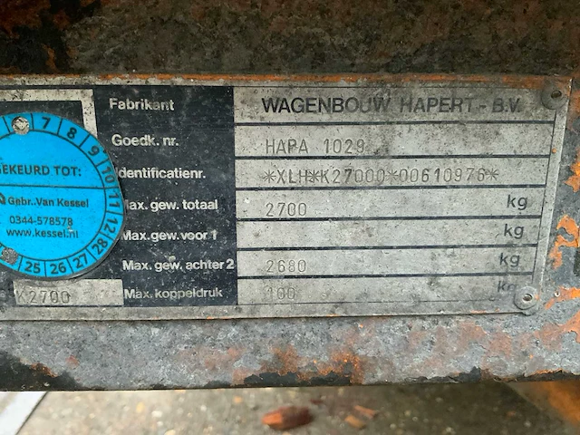 Hapert aanhangwagen - afbeelding 8 van  8