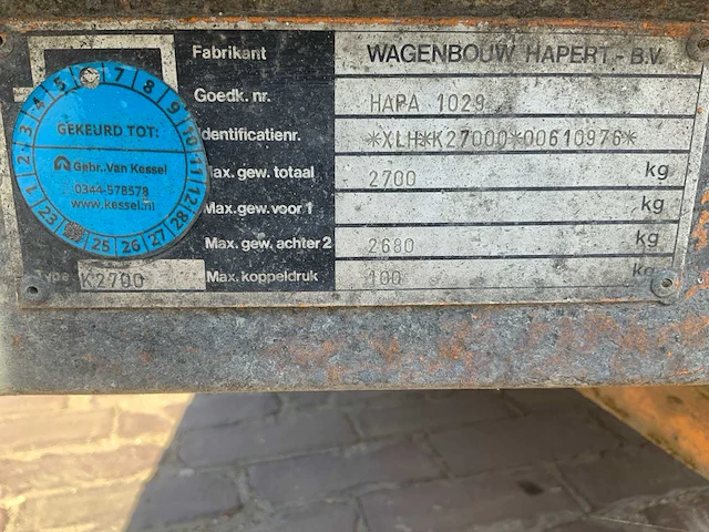 Hapert aanhangwagen - afbeelding 2 van  10