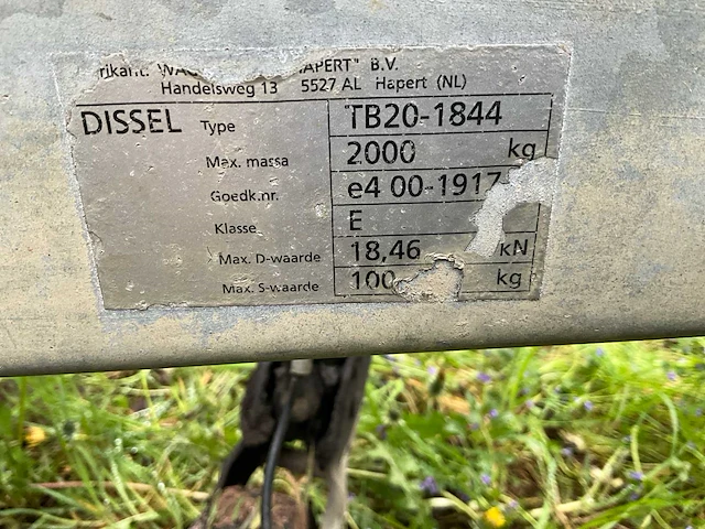 Hapert k2000 21 aanhangwagen - afbeelding 12 van  13