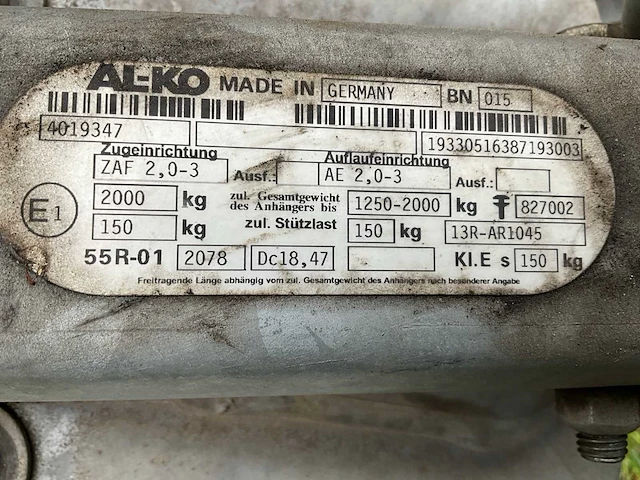 Hapert k2000 21 aanhangwagen - afbeelding 13 van  13