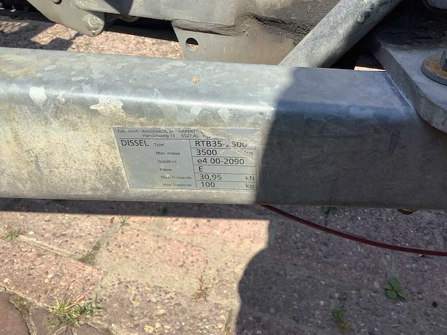 Hapert kantelbare machine transporter g2700 aanhangwagen - afbeelding 12 van  12
