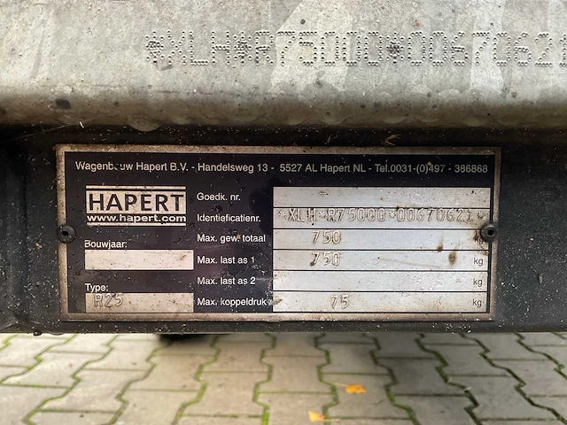 Hapert r25 aanhangwagen - afbeelding 3 van  11