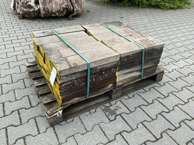 Hardhout azobe balk (500x150x50mm) (60x) - afbeelding 2 van  4