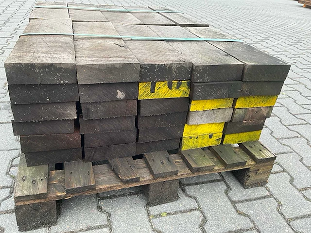 Hardhout azobe balk (500x150x50mm) (60x) - afbeelding 4 van  4
