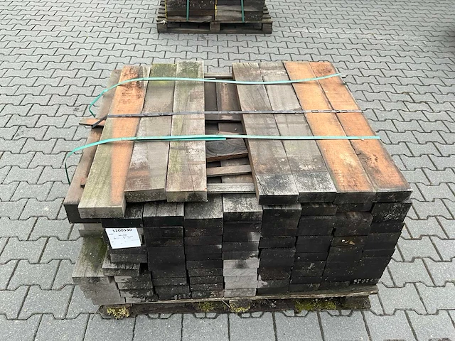 Hardhout azobe balk (950x130x50mm) (97x) - afbeelding 4 van  4